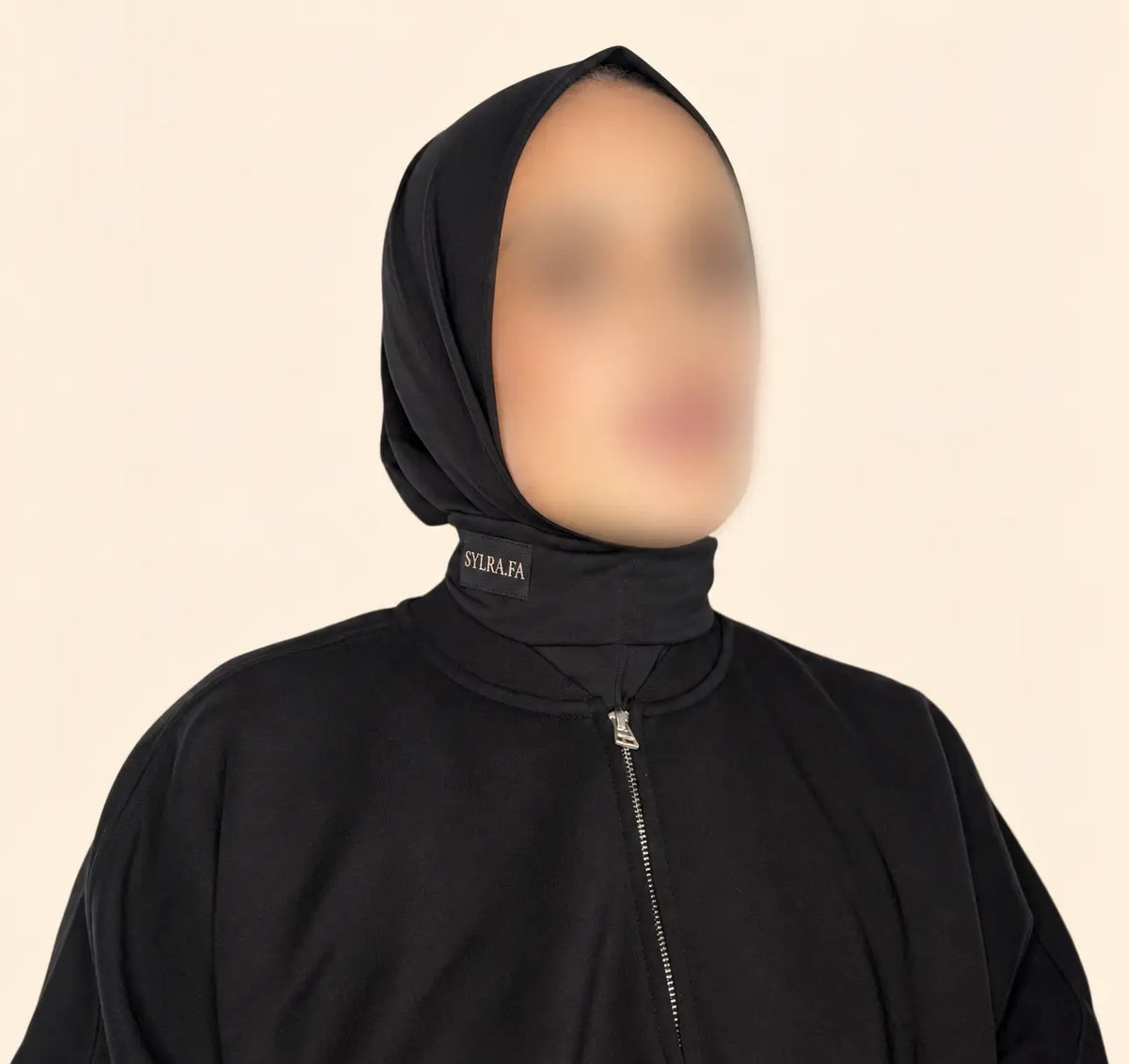 Hijab à enfiler — noir