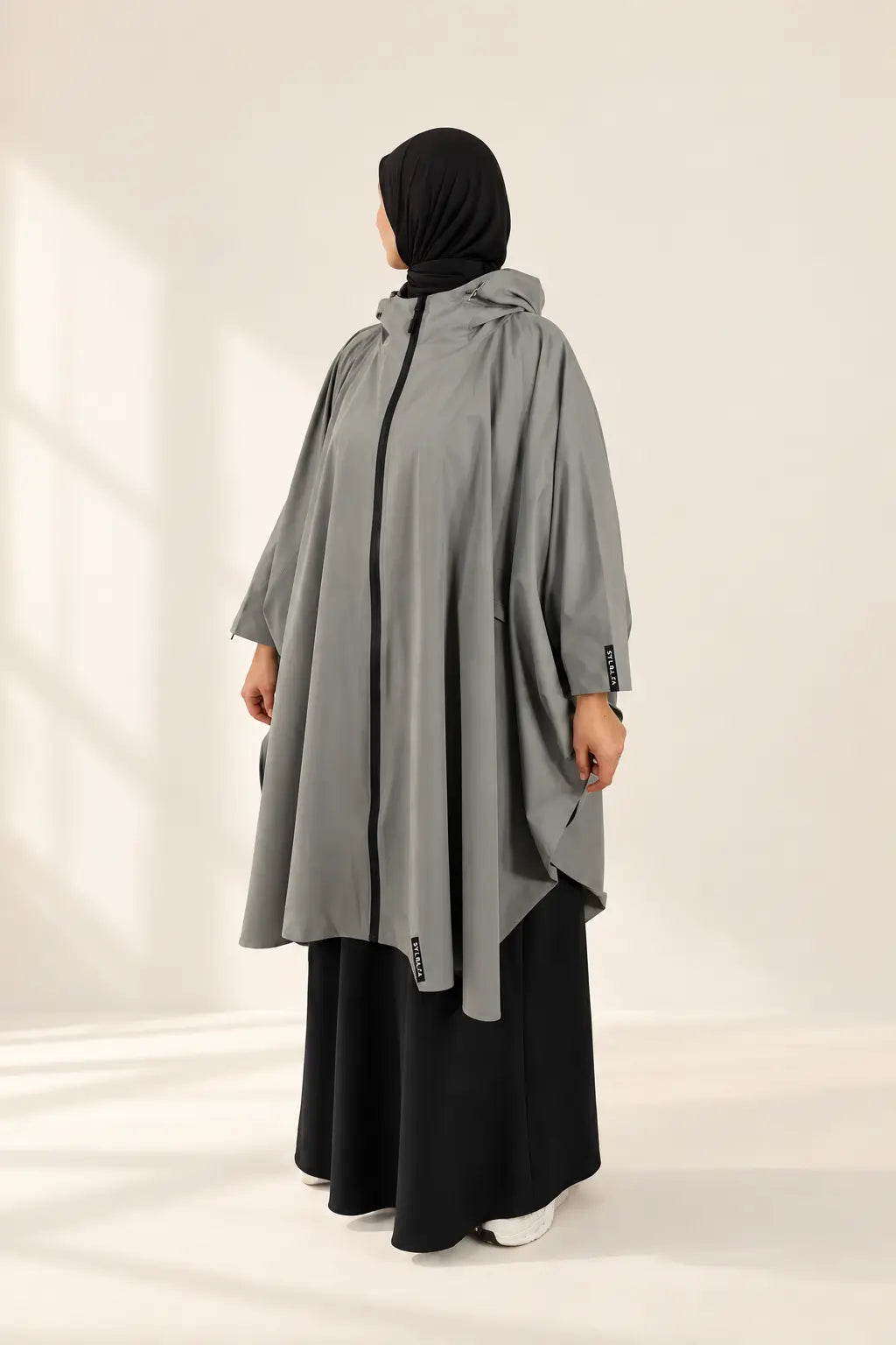Veste ample à capuche — gris