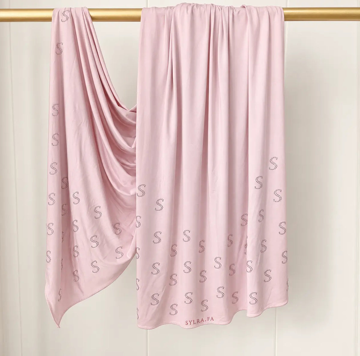 Voile signature S — Rose pâle